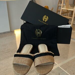 Worn once inside my house. Like new.